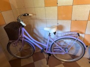 Rower fioletowy cossack 2018 z bagażnikiem 