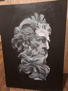 Obraz malowany na płótnie 50x70 filozof