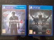Zestaw 2 gier PS4 - Uncharted 4 i Diablo 3