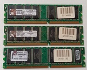 KINGSTON KVR400X64C3A/1G DDR 3 SZTUKI 