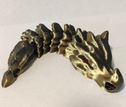 DRAGON brelok do kluczy GOLD BLACK keyrambit