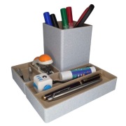 Organizer biurkowy modułowy magnetyczny - zestaw DIVISION | kolor marmurek