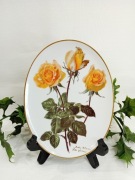 Talerz porcelanowy kolekcjonerski róże Index Bradex 