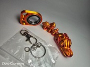 Zestaw Brelok 3D: Stegozaur + Keyspinner z łożyskiem + Kółeczko | PLA |