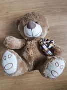 Deef Pluszowy Miś z Atłasową Kokardką Duży Przytulanka