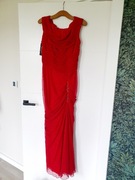 NOWA Balowa wieczorowa suknia rybka czerwona XL 42 wizytowa wesele