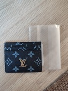 Czarno szary Portfel lv