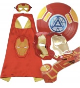 Nowy! ŚWIECI maska Zestaw Iron Man strój przebranie karnawał