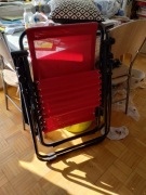 LEŻAK PLAŻOWY FOTEL OGRODOWY  SKŁADANY KRZESŁO 2W1 PROGARDEN