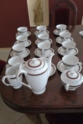 porcelana ćmielów zestaw kawowy 12 osobowy
