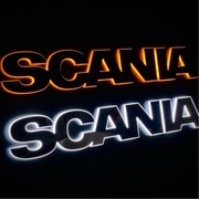 Podświetlone Emblemat Litery Logo LED Scania R S Nextgen 24v Grill Tuning