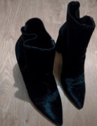 Botki czarne zamszowe Mango 39