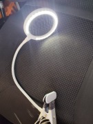 Szkło powiększające Lupa z Pierścieniową lampą LED Giętka na Klips i USB