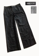 Mexx cudne spodnie z szerszymi nogawkami z lnem r.M/L