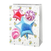 Torba prezentowa "Błękitna gwiazda 3D", 31x42x12 cm
