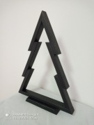 Choinka z drewna dębowego, wys. 38 cm, kolor czarny