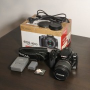 Canon EOS 400D akcesoria + obiektyw 18-55 F/3.5-5.6 II