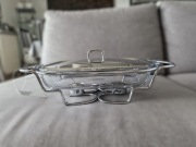 Okrągłe naczynie szklane z podgrzewaczem Edel HOFF