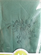 NOWA piękna haftowana pościel 160x200 cm + poduszki. Kolor ciemna zieleń