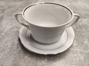 Bulionówka ze spodkiem B014 Kamelia Złota Linia Chodzież 400ml/16cm