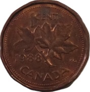 Kanada 1 cent z 1988 roku - OBEJRZYJ MOJĄ OFERTĘ