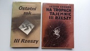 Zestaw 2 ksiązek  NA TROPACH TAJEMNIC III RZESZY i Ostatni rok 