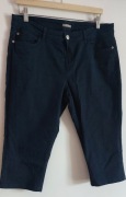 Spodnie jeansowe granatowe Orsay r.42 rybaczki 