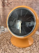 Zegar PREDOM METRON Kula PRL Pomarańczowy