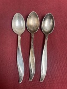 Hefra Wzór Amerykański Platerowe Łyżeczki Sygnowane