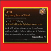 Diablo 4 Sezon 6 Vessel of Hatred Runa LITH