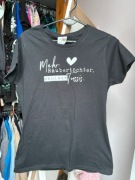 Damska koszulka t shirt rozmiar M czarna bawełna