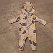 Różowy kombinezon kąpielowy pajacyk z czapeczka