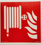 Hydrant wewnętrzny - Znak przeciwpożarowy - BF002 świecący 15x15