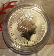 Platyna 1 oz Stan UNC rysy na kapslu, a nie na monecie