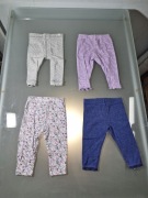 Zestaw 4 szt. Spodenki Legginsy Dziecięce Markowe Rozmiar 74-80