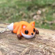 Uroczy lisek - breloczek do kluczy 
