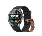 SMARTWATCH ZEGAREK MĘSKI CZARNY 2 PASKI 1,27" MONITOR ZDROWIA IP68