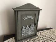 Szafka na klucze, ścienna drewniana, skrzynka na klucze, 