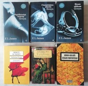 6x LITERATURA ŚWIATOWA E L James Pięćdziesiąt twarzy Greya ZESTAW
