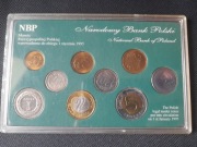 Zestaw NBP - monety obiegowe - 1990-94 - w tym 1zł,50gr,20gr,10gr z 1990r.