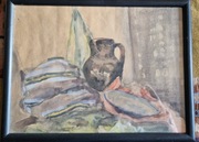 Stara akwarela-martwa natura