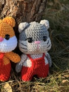 Szydełkowany kotek / zabawka