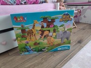 Klocki konstrukcyjne JDLT 5286 duże zoo dżungla jak LEGO duplo