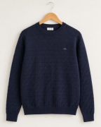 Lacoste sweter męski 100% wełna granatowy rozmiar 5 M/L