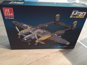 Samolot P-38 JIE STAR 61046  klocki konstrukcyjne 