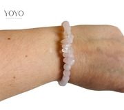 Bransoletka z kwarcu różowego - kamienia miłości