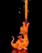 Ognisty Smok – Figurka z Ognistą Fontanną Tortową – Party Decor