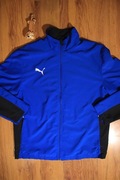 Bluza Puma r. M przeciwwiatrowa bez kaptura niebieska sportowa męska 