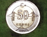 Turcja 50 kuruszy  2010