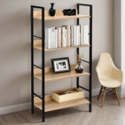 Regał Loftowy Biurowy Metalowy Na Książki Loft Czarny 